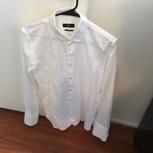 Hugo Boss White Formal Dress shirt white